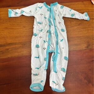 Kyte BABY Aqua and White Kids Footie